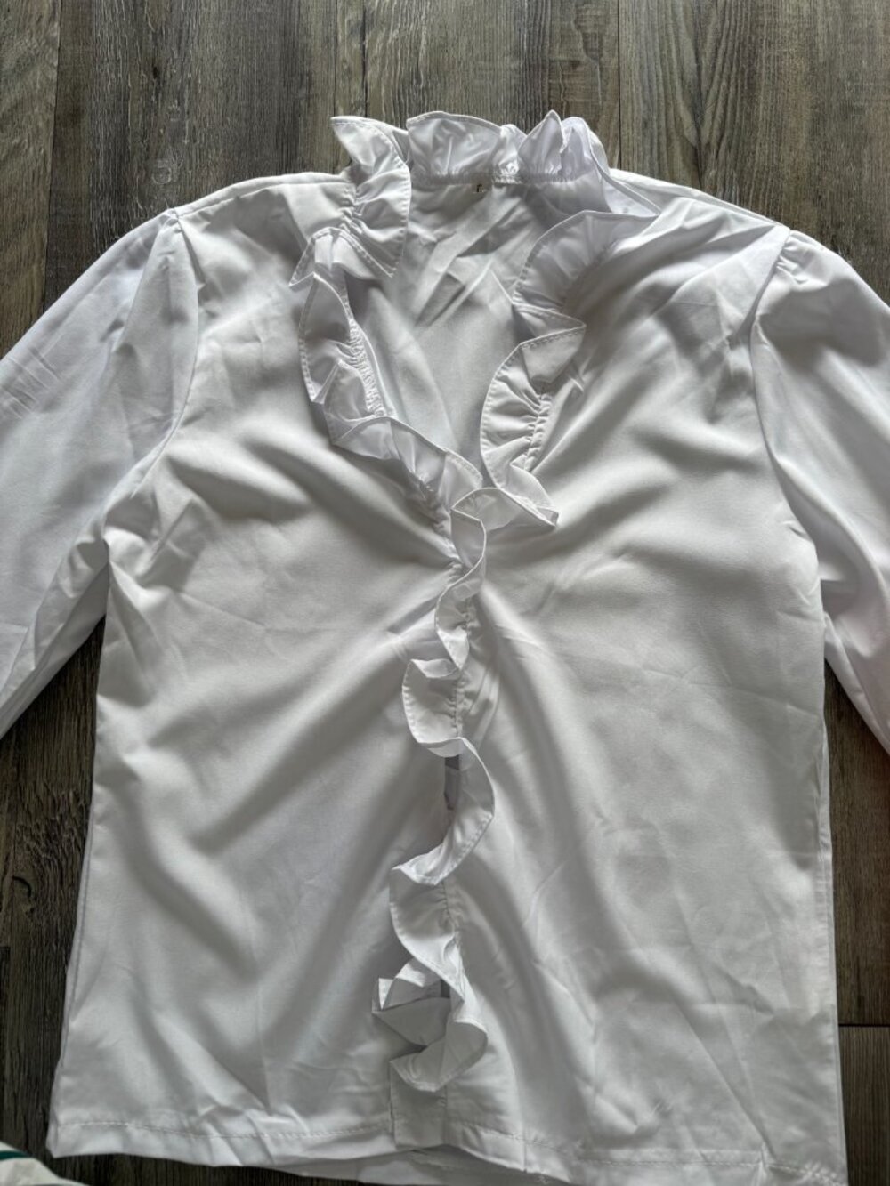 Ruffle Button Down - Picture 3 of 6